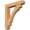 Ekena Millwork Merced Craftsman Smooth Bracket w/ Offset Brace, Western Red Cedar, 7 1/2"W x 40"D x 44"H BKT0806X40X44MRC04SWR - alternate 1